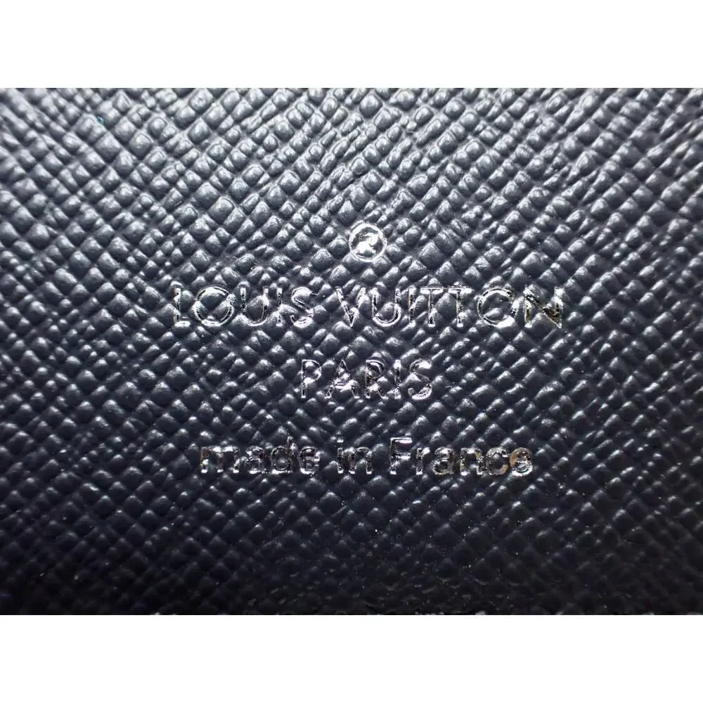 Louis Vuitton Chapman Pocket Organizer wallet Monogram LV Rhino Navy Blue w/box